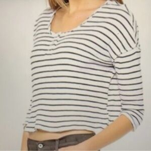 Free People “We The Free People” Garvey Henley Top